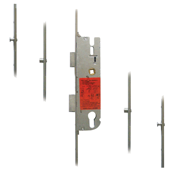 GU Secury Europa Lever Operated Latch & Deadbolt Split Spindle - 2 Roller & 2 Mushrooms