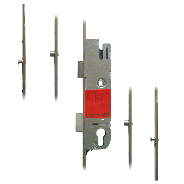 GU Secury Europa Lever Operated Latch & Deadbolt - 2 Roller & 2 Mushrooms