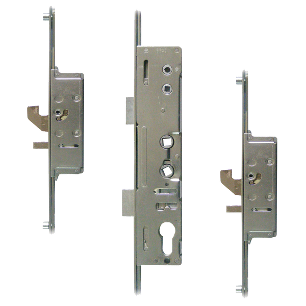 MILA Master Lever Operated Latch & Deadbolt Twin Spindle - 2 Hook & 4 Roller