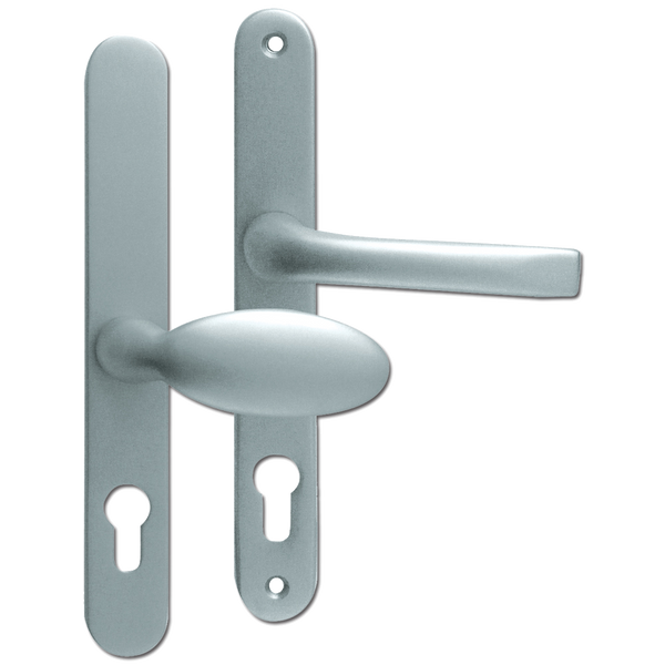 MILA Prolinea 92/62 Offset Lever/Pad UPVC Furniture - 240mm Backplate