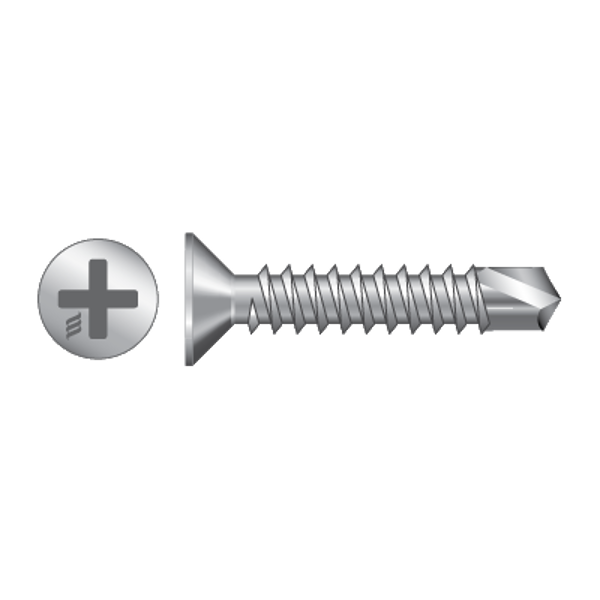 RAPIERSTAR Self Drill Screws For Reinforced UPVC - Countersunk