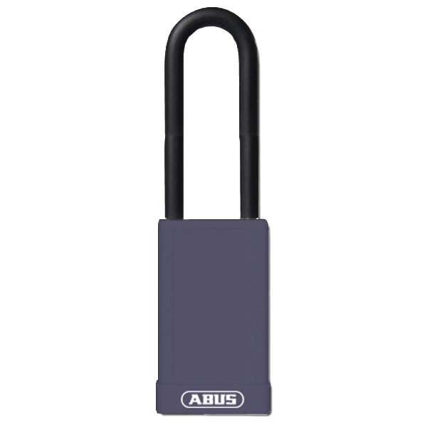 ABUS 74HB Series Long Shackle Lock Out Tag Out Coloured Aluminium Padlock