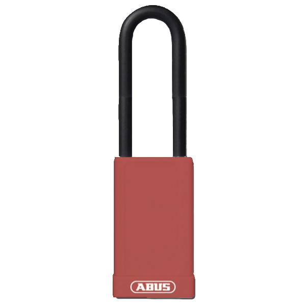 ABUS 74HB Series Long Shackle Lock Out Tag Out Coloured Aluminium Padlock