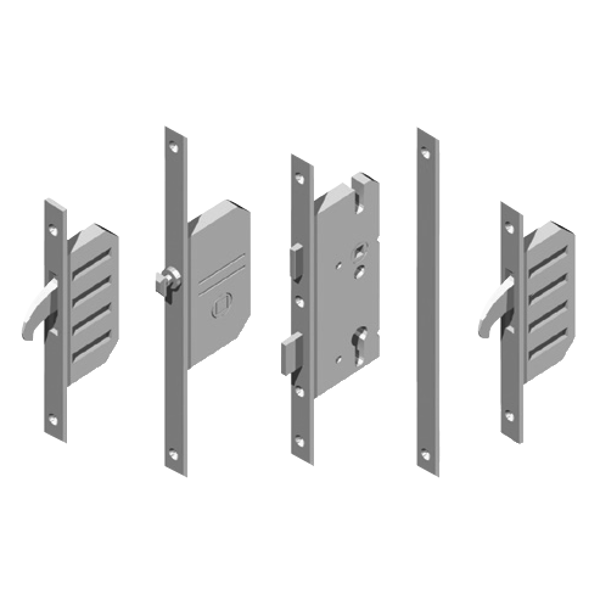 WINKHAUS AV2 EntryGuard Lever Operated Latch & Deadbolt 20mm Radius - 2 Hook