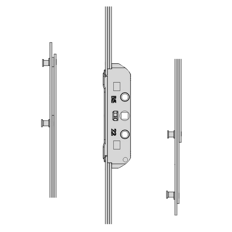 MACO GR RAIL Twin Espag Rod 20mm