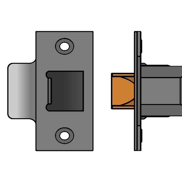 UNION HD26 Dual Finish Heavy Duty Tubular Latch