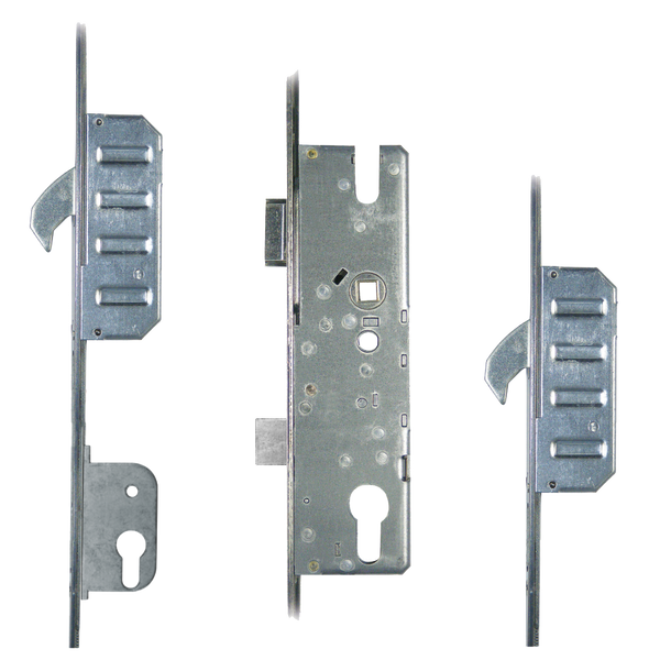 WINKHAUS Cobra Lever Operated Latch & Deadbolt Split Spindle & Lockout, 20mm Radius - 2 Hook