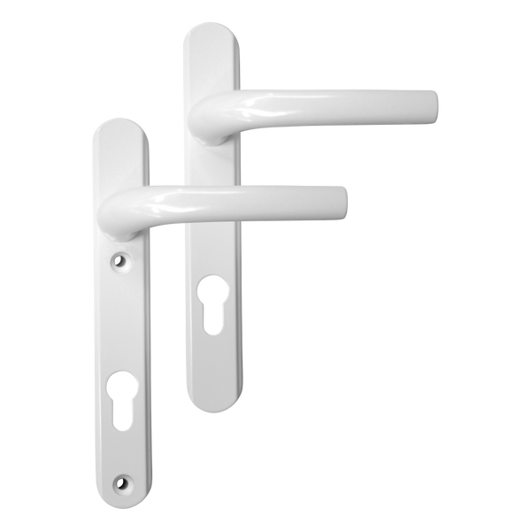 Greenteq Alpha 92 Lever/Lever UPVC Furniture - 220mm Backplate