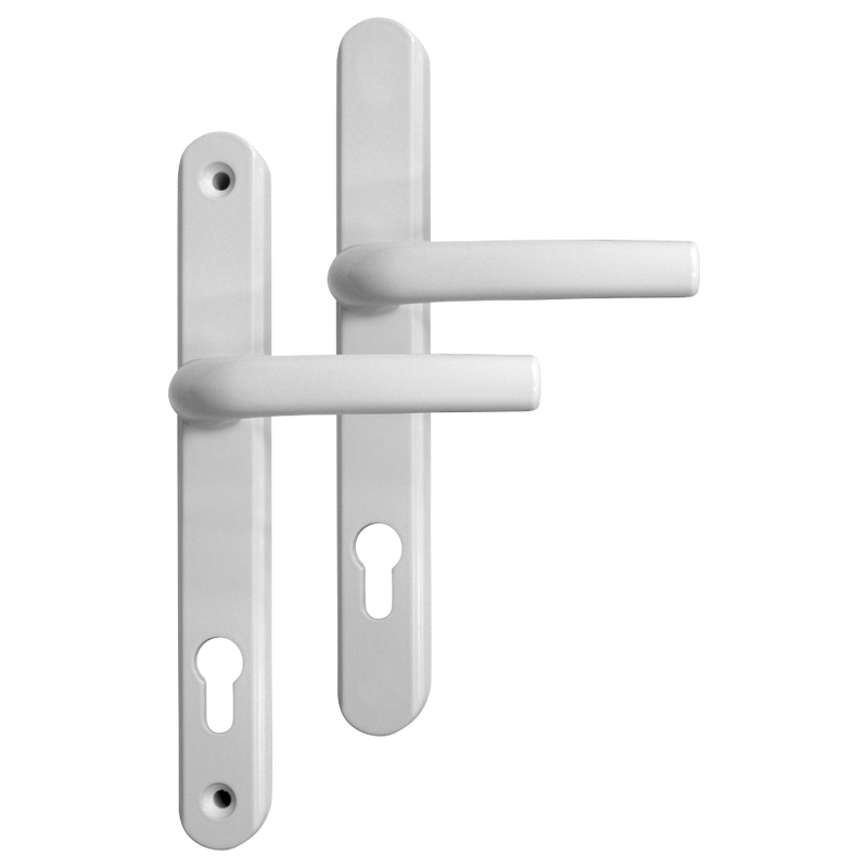 Greenteq Alpha 92 Lever/Lever UPVC Furniture - 250mm Backplate