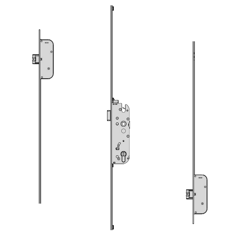 GU Secury Auto Panic E U-Rail Multipoint - 2 Deadlocks