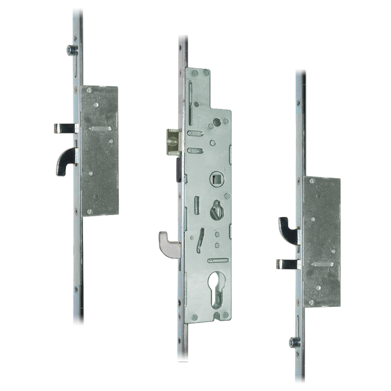 FULLEX XL 44mm Lever Operated Latch & Hookbolt - 2 Hook & 2 Anti-Lift