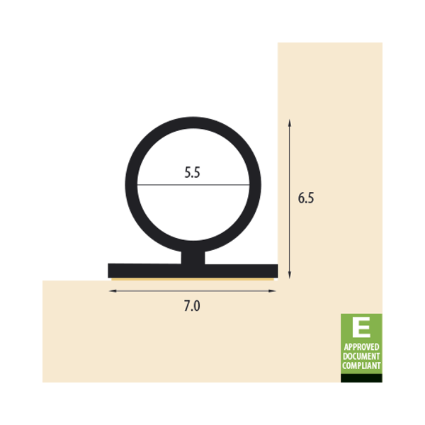 REDDIPLEX 5.5mm Acoustic Bubble Seal To Suit Timber, Steel & Composite Doors