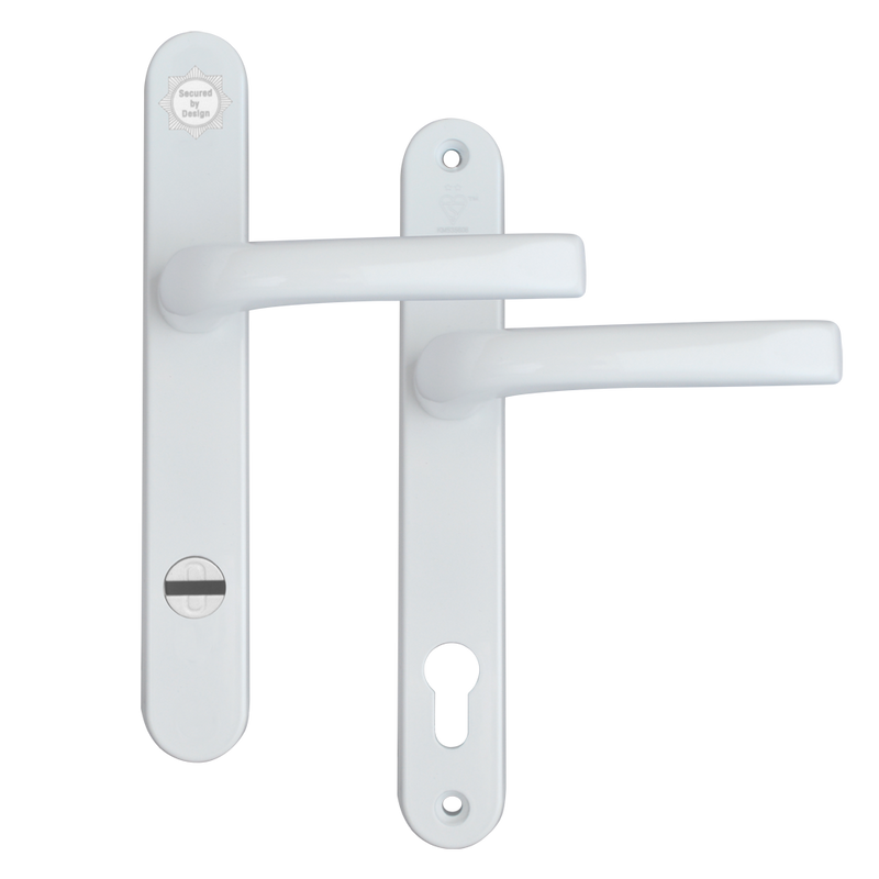 MILA Kite Secure PAS24 2 Star 240mm Lever/Lever Door Furniture 92/62 Centres