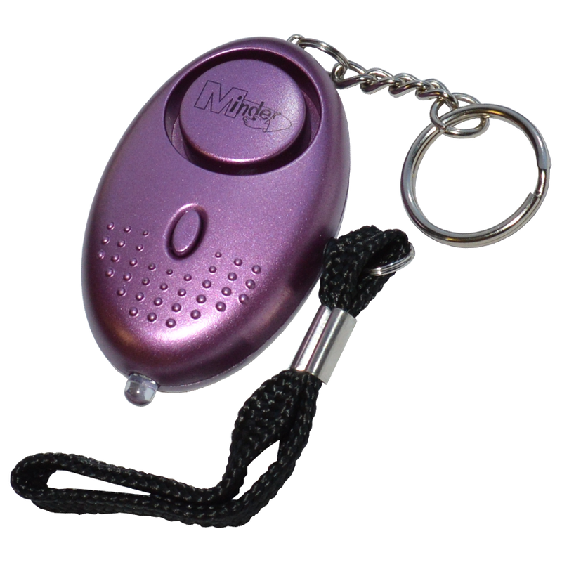 MINDER Mini Keyring Torch Personal Alarm