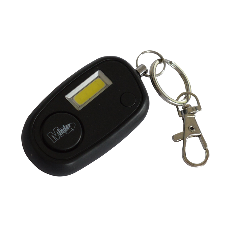 MINDER Mini High Intensity COB Keyring Torch Alarm