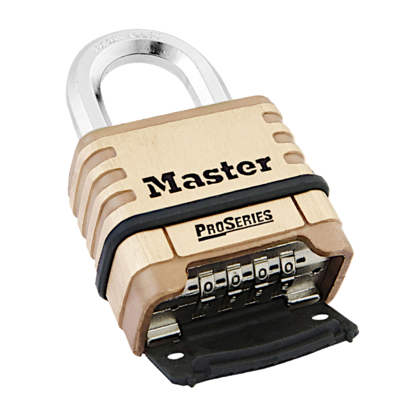 MASTER LOCK ProSeries 1175D Combination Padlock Open Shackle 57mm Brass Body