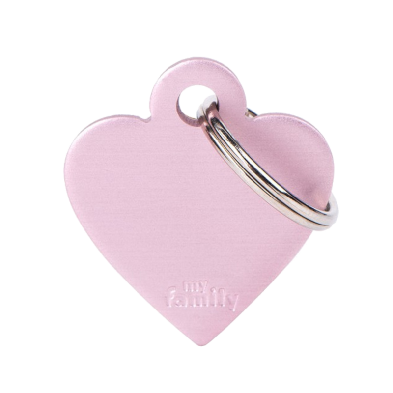 SILCA My Family Heart Shape ID Tag With Split Ring