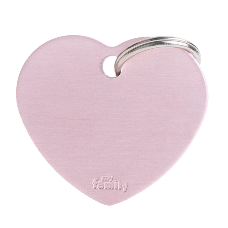 SILCA My Family Heart Shape ID Tag With Split Ring