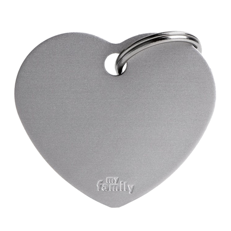 SILCA My Family Heart Shape ID Tag With Split Ring