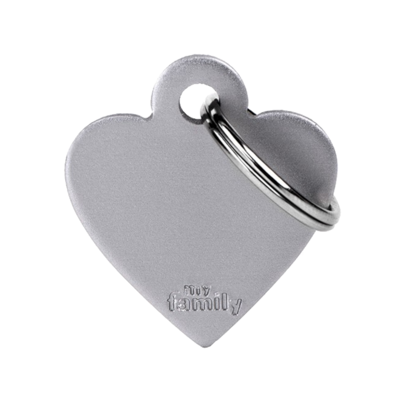 SILCA My Family Heart Shape ID Tag With Split Ring