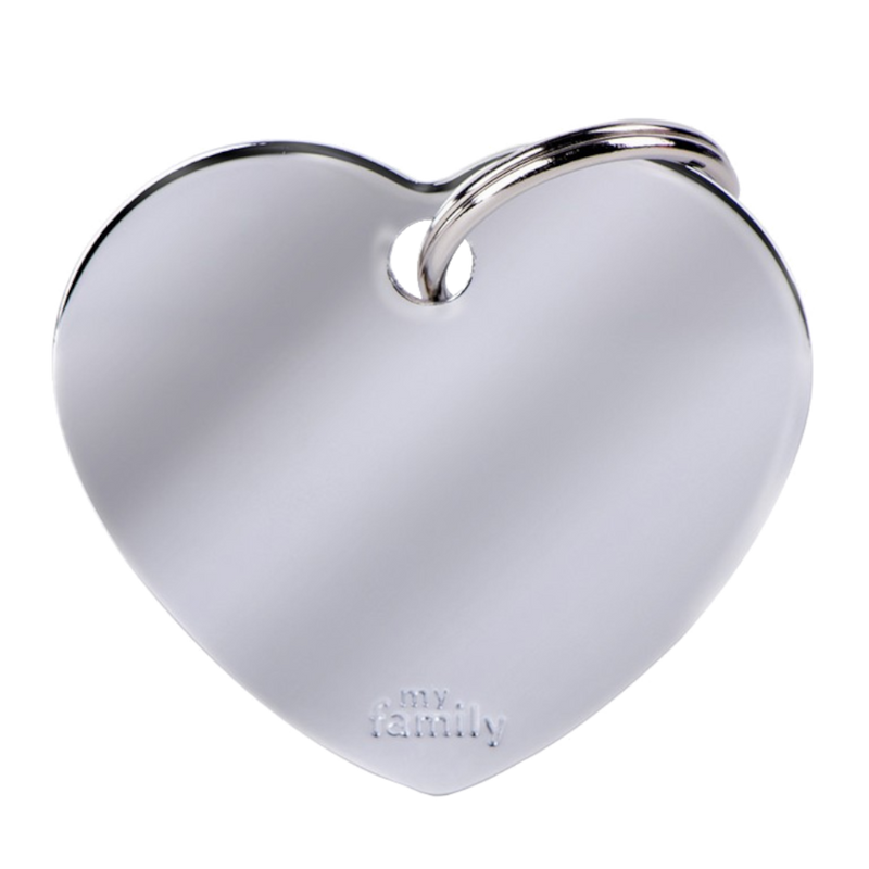 SILCA My Family Heart Shape ID Tag With Split Ring