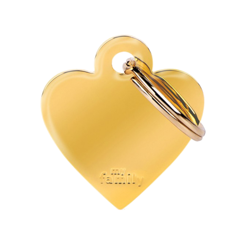 SILCA My Family Heart Shape ID Tag With Split Ring