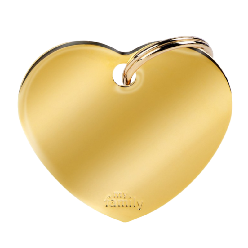 SILCA My Family Heart Shape ID Tag With Split Ring