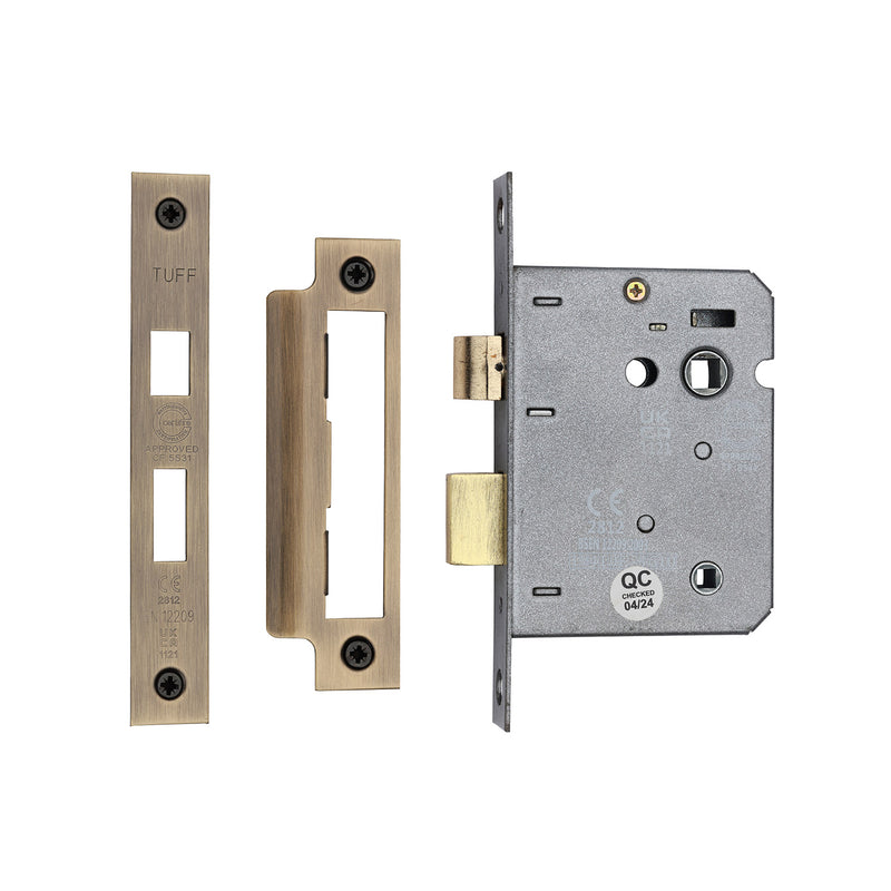 CE 3 Lever Bathroom Lock 3"