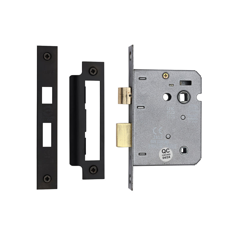 CE 3 Lever Bathroom Lock 3"