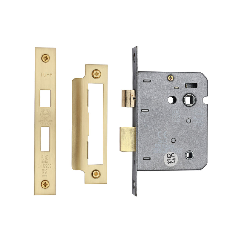 CE 3 Lever Bathroom Lock 3"