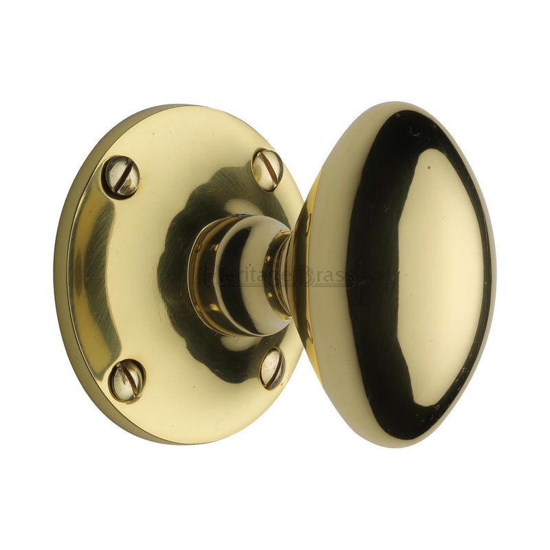 Heritage Brass Mayfair Door Knob on Rose