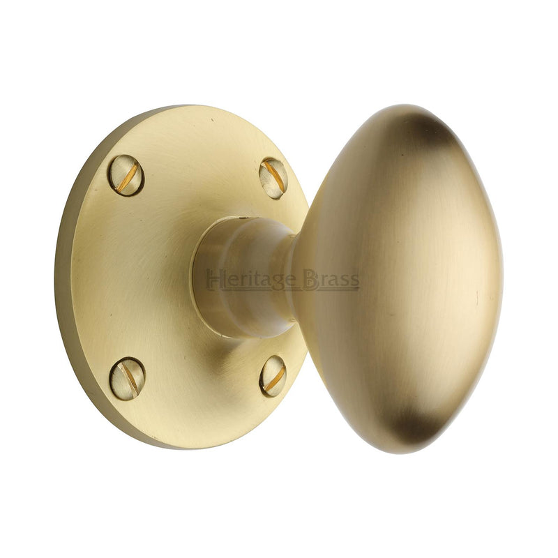 Heritage Brass Mayfair Door Knob on Rose