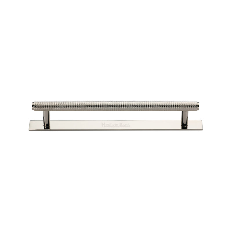 Knurled Cabinet Pull Handle with Plate