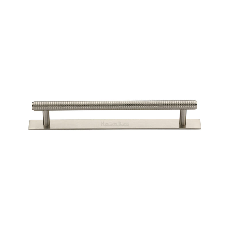 Knurled Cabinet Pull Handle with Plate