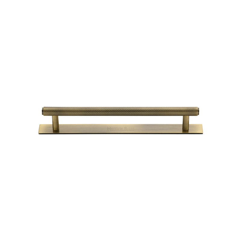 Knurled Cabinet Pull Handle with Plate