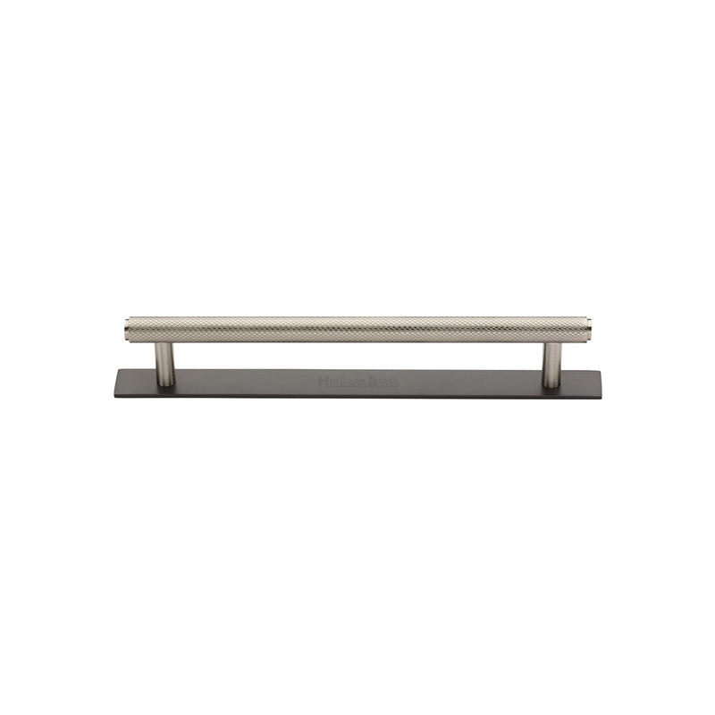 Knurled Cabinet Pull Handle with Plate