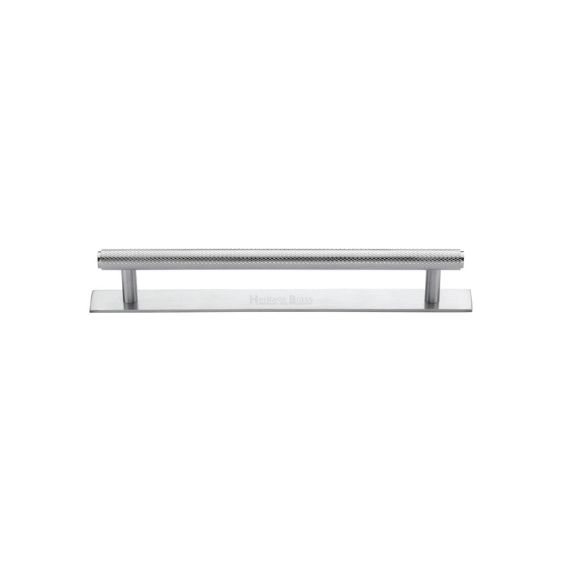 Knurled Cabinet Pull Handle with Plate