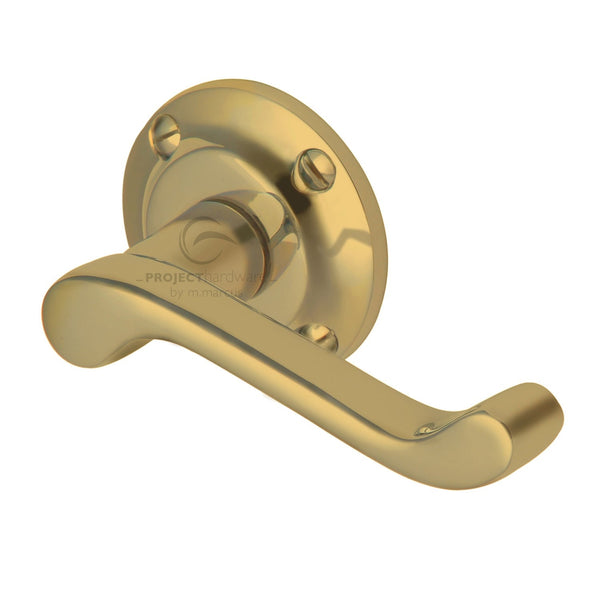 Malvern Door Handle on Round Rose