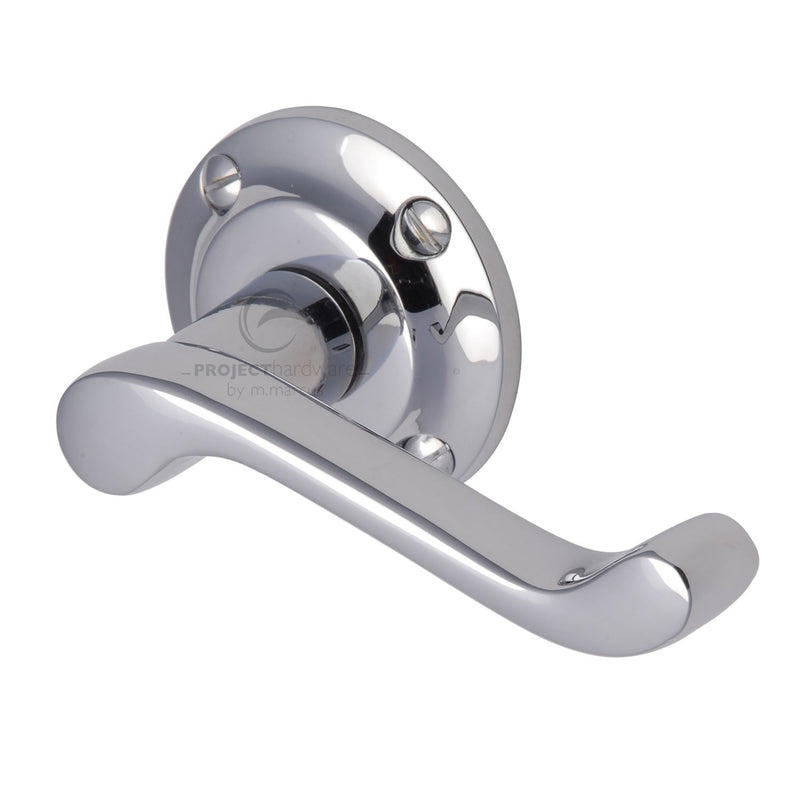 Malvern Door Handle on Round Rose