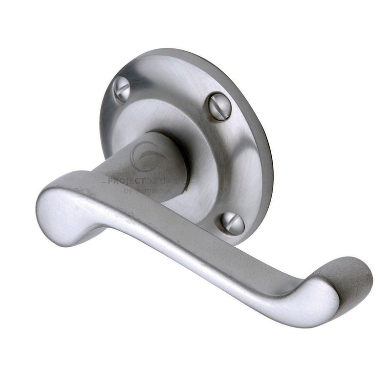 Malvern Door Handle on Round Rose