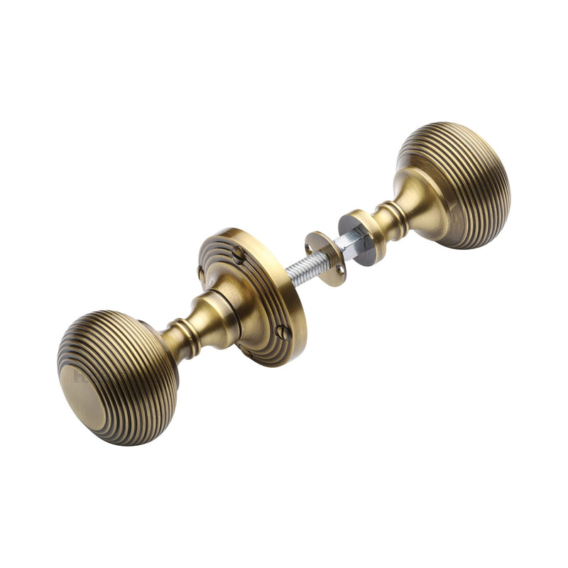 Heritage Brass Reeded Rim Door Knob