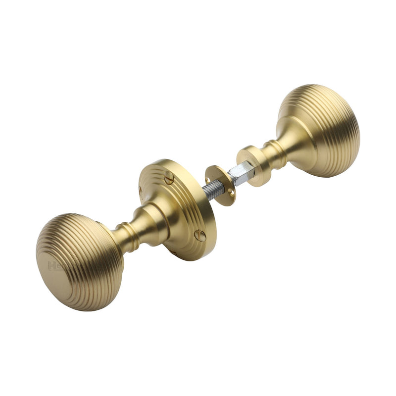 Heritage Brass Reeded Rim Door Knob