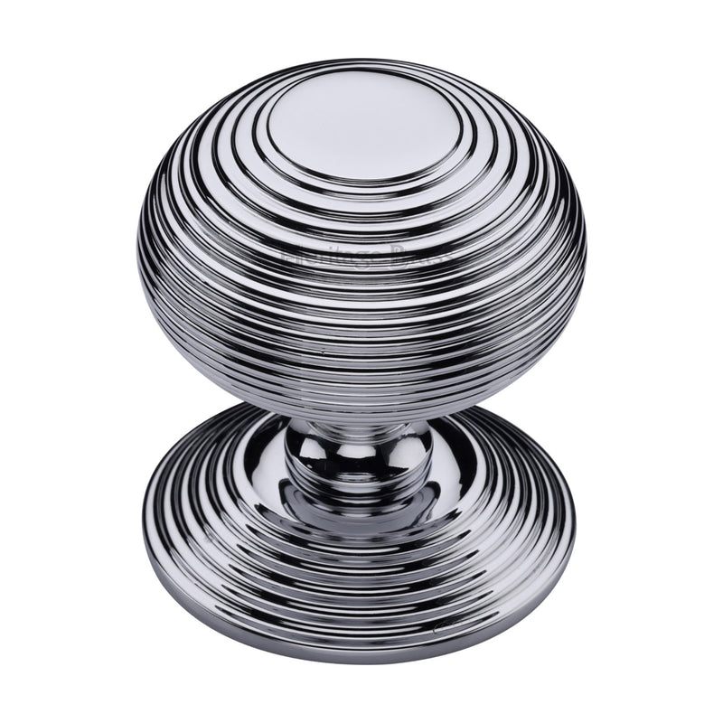 Heritage Brass Reeded Centre Door Knob