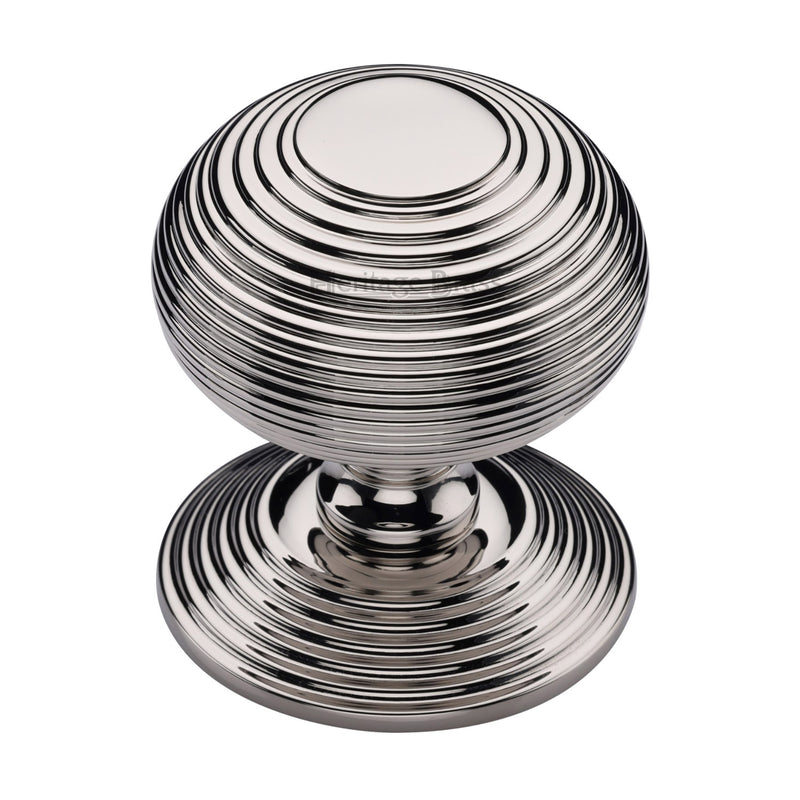 Heritage Brass Reeded Centre Door Knob