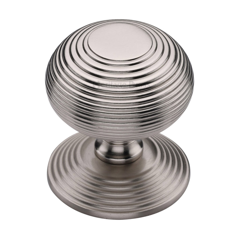 Heritage Brass Reeded Centre Door Knob