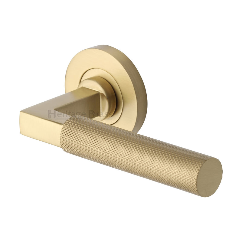 Signac Door Handle on Round Rose