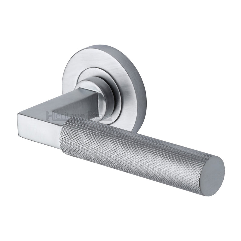 Signac Door Handle on Round Rose