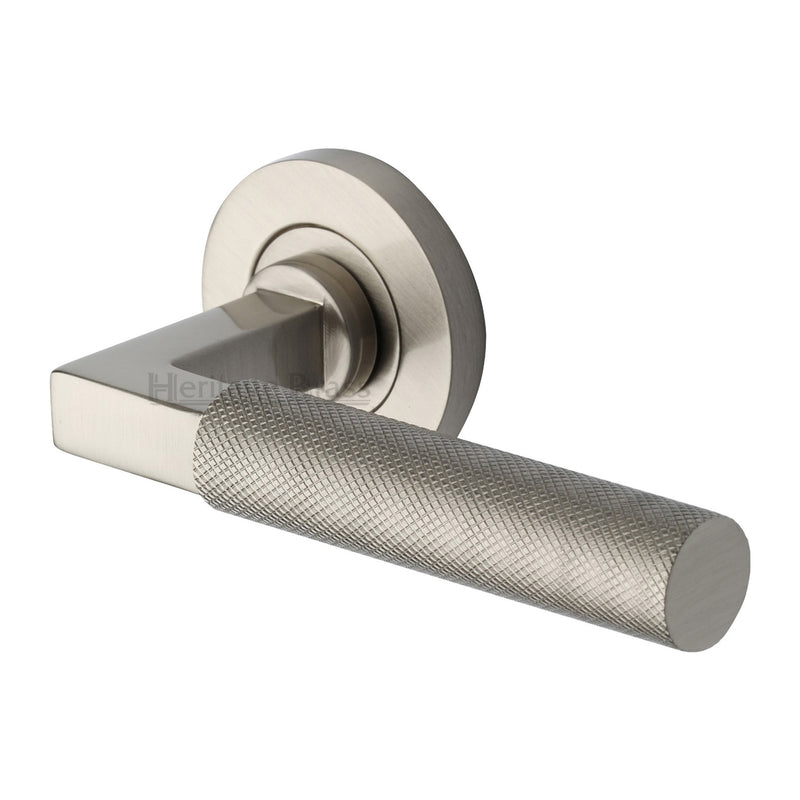 Signac Door Handle on Round Rose