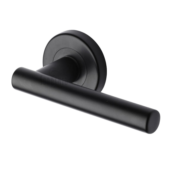 Shuttle Door Handle on Round Rose