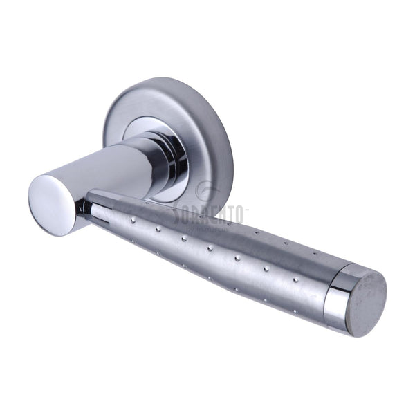 Roda Door Handle on Round Rose